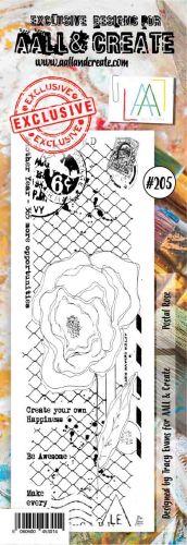 No. 205 Postal Rose Aall and Create Stamp Set (Border) - AAL00205