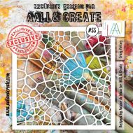 Crazy Paving - No. 55 Aall and Create Stencil - 6 in by 6 in (15cm by 15cm)
