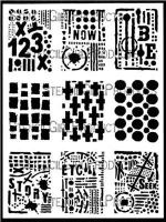 ATC Mixup - Apter (L664) designed by Seth Apter for Stencil Girl (9 inch by 12 inch)