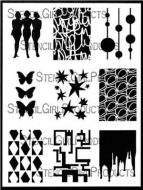 ATC Mixup Dube (L657) designed by Carolyn Dube for Stencil Girl (9 inch by 12 inch)