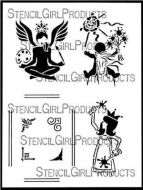 Artistic Muse Card No. 1 Stencil (L668) designed by Sandee Setliff for StencilGirl 9 inch by 12 inch