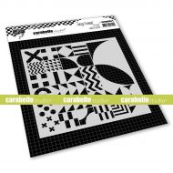 Back to Square Stencil Square 6 inch by Soraya Hamming for Carabelle Studio (TECA60008)