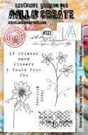 No. 332 Birthday Blooms Aall and Create A5 Stamp