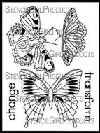 Boho Butterflies (L629) Stencil designed by Gwen Lafleur for StencilGirl (9