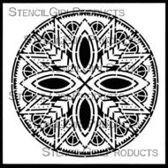 Boho Mandala Circle (S609) designed by Gwen Lafleur for Stencil Girl (6 inch by 6 inch)