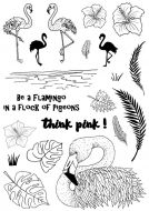 CS187D Hobby Art Stamps - Flingo the Flamingo - Janie