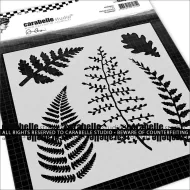 Feuillage 6 inch square stencil by Alexi and Carabelle Studio (TECA60032)