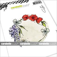 Cercle Floral A6 Cling Rubber Stamp (SA60653) by Soizic for Carabelle Studio