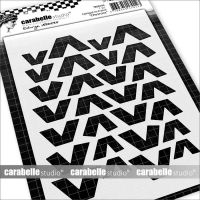 Chevrons by Edwige Verriere for Carabelle Studio (TE60104) Stencil A6