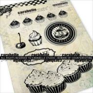 Cupcake (UNA60101) Unmounted A6 Rubber Stamp Carabelle Studio