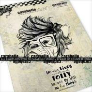 With folly (UNA60277E) Unmounted A6 Rubber Stamp Carabelle Studio
