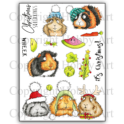 Christmas Squeakings A5 Clear Stamp Set by Hobby Art (CS279D)