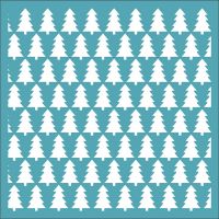 Christmas Tree Background (ST0396) Stencil by Funky Fossil