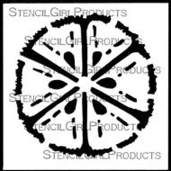 Citrus Slice 4 inch by 4 inch Stencil (M321) by Roxanne Evans Stout for StencilGirl