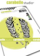 Cling Stamp A7 : Feathers d'Azo by Azoline and Carabelle Studio (sa70169)