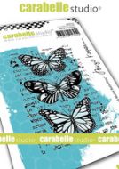 Cling Stamp A7 : Mixed Media Butterflies by Birgit Koopsen and Carabelle Studio (sa70172)