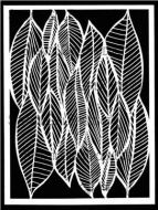 Clustered Leaves designed by Cecilia Swatton for Stencil Girl (9 inch by 12 inch)
