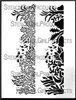 Coral Reef Stencil (L353) designed by June Pfaff Daley for StencilGirl 9 inch by 12 inch