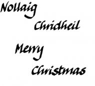 Crafty Stamps - Christmas Set - XM113S (Merry Christmas, Gaelic 1)