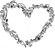 Crafty Stamps - Heart (floral - large) - RM101Q