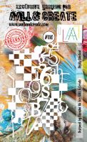 Digits Checked (No. 110) A6 sized stencil by Bipasha BK for Aall and Create (AAL10110)