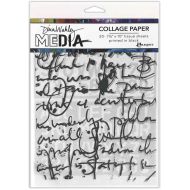 Dina Wakley Media Collage Paper - Text Collage (MDA77886)