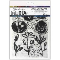Dina Wakley Media Collage Tissue Paper - Things That Grow (MDA77893)