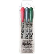 Distress Holiday *UK ONLY* Pearl Crayon Set 1 Peppermint Stick Frosted Juniper Tree Lot (TSCK78258)