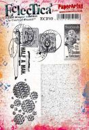 Eclectica Courtney Franich ECF09 PaperArtsy A5 Cling stamp set