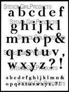 Emotions and Feelings Alphabet (L830) by Carolyn Dube for StencilGirl