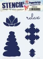 France Papillon 258 Regular sized Stencil (PS258) for PaperArtsy