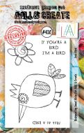 Free Bird No. 430 Aall and Create A7 sized stamp by Janet Klein (AAL00430)