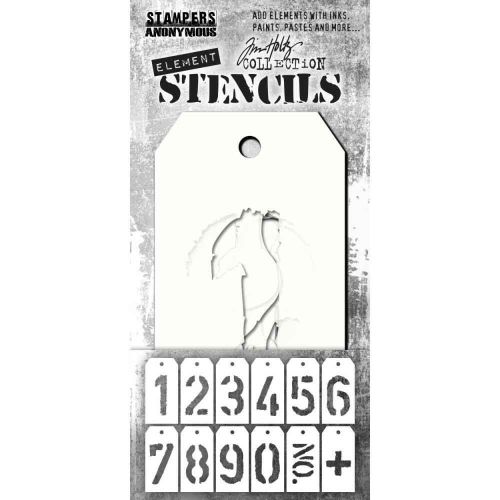 Freight - Element Stencil (12 pack) Tim Holtz and Stampers Anonymous (EST002)