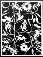 Garden Montage Stencil designed by Cecilia Swatton for Stencil Girl (9 inch by 12 inch)