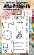 Home No. 409 Aall and Create A6 sized stamp by Janet Klein (AAL00409)
