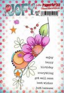 Jo Firth Young 96 (JOFY96) PaperArtsy A5 sized Cling Rubber Stamp Set