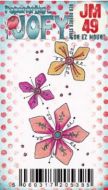JOFY Mini 49 (JM49) PaperArtsy credit card sized cling rubber stamp