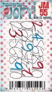 JOFY Mini 55 (JM55) PaperArtsy credit card sized cling rubber stamp