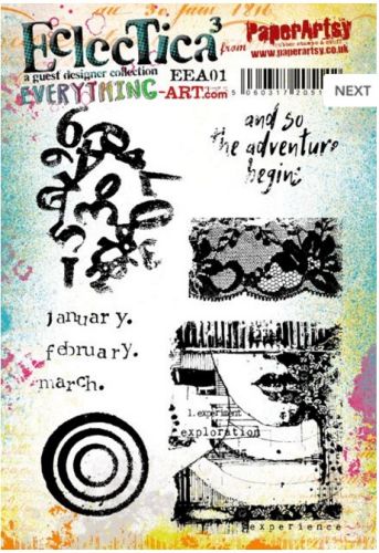 PaperArtsy - Kasia Everything Art 01 (EEA01) A5 Cling Rubber stamp set