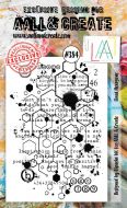 No. 384 Lined Hexagons Aall and Create A6 Stamp