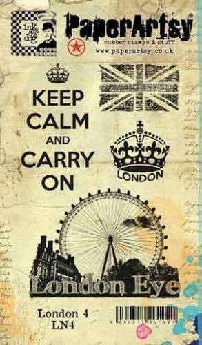 London Plate 4 (LN4EZ) Ink and the Dog PaperArtsy Collections Vintage Stamps