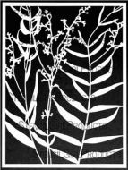 Longwood Florals Mask Stencil (L675) designed by Cecilia Swatton for Stencil Girl (9 inch by 12 inch)