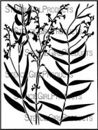 Longwood Florals Stencil designed by Cecilia Swatton for Stencil Girl (9 inch by 12 inch)