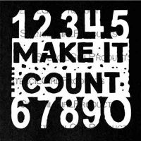 Make It Count Mini 4 inch by 4 inch Stencil (M137) by Seth Apter for StencilGirl