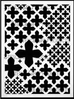 Maltese Mix Stencil designed by Michelle Ward for Stencil Girl (9 inch by 12 inch)