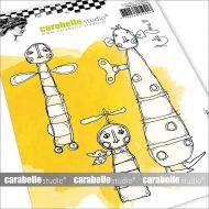 Mechanicals by Kate Crane for Carabelle Studio (SA60570) Cling Stamp A6