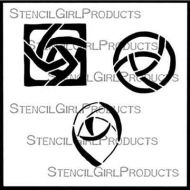 Mission Roses Stencil designed by Valerie Sjodin for Stencil Girl (6 inch by 6 inch)