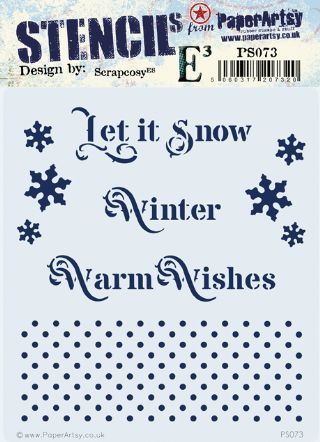 PaperArtsy Scrapcosy Stencil PS073