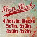 PaperArtsy Flexi Blocks (Acyrlic Blocks - 4 sizes)