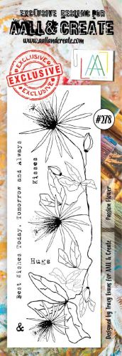 No. 278 Passion Flower Aall and Create Border Stamp